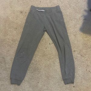 A gray pair of soft joggers, an XL from the So brand which branches from kohls.